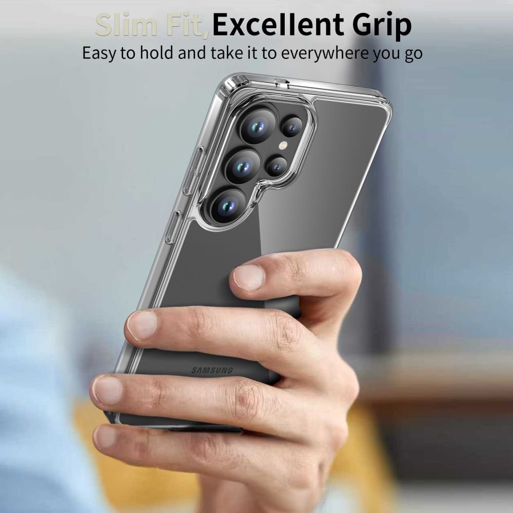 Tech-Protect FlexAir hibridinis dėklas, skirtas Samsung Galaxy S26 Ultra – skaidrus -- Samsung Galaxy S26 Ultra