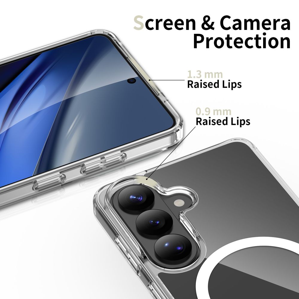 Tech-Protect FlexAir Hybrid MagSafe Dėklas, skirtas Samsung Galaxy S26+ – skaidrus -- Samsung Galaxy S26+