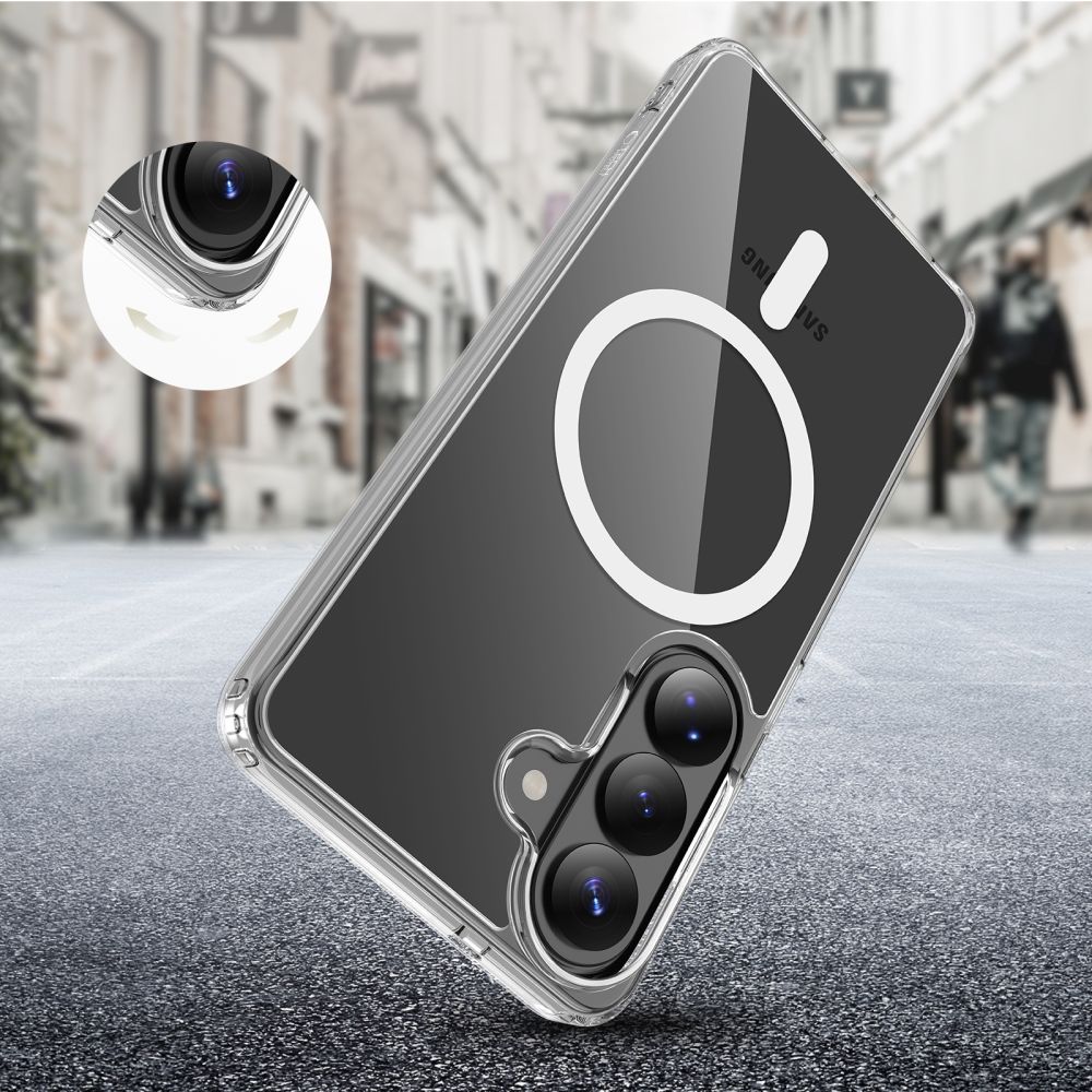 Tech-Protect FlexAir Hybrid MagSafe Dėklas, skirtas Samsung Galaxy S26+ – skaidrus -- Samsung Galaxy S26+