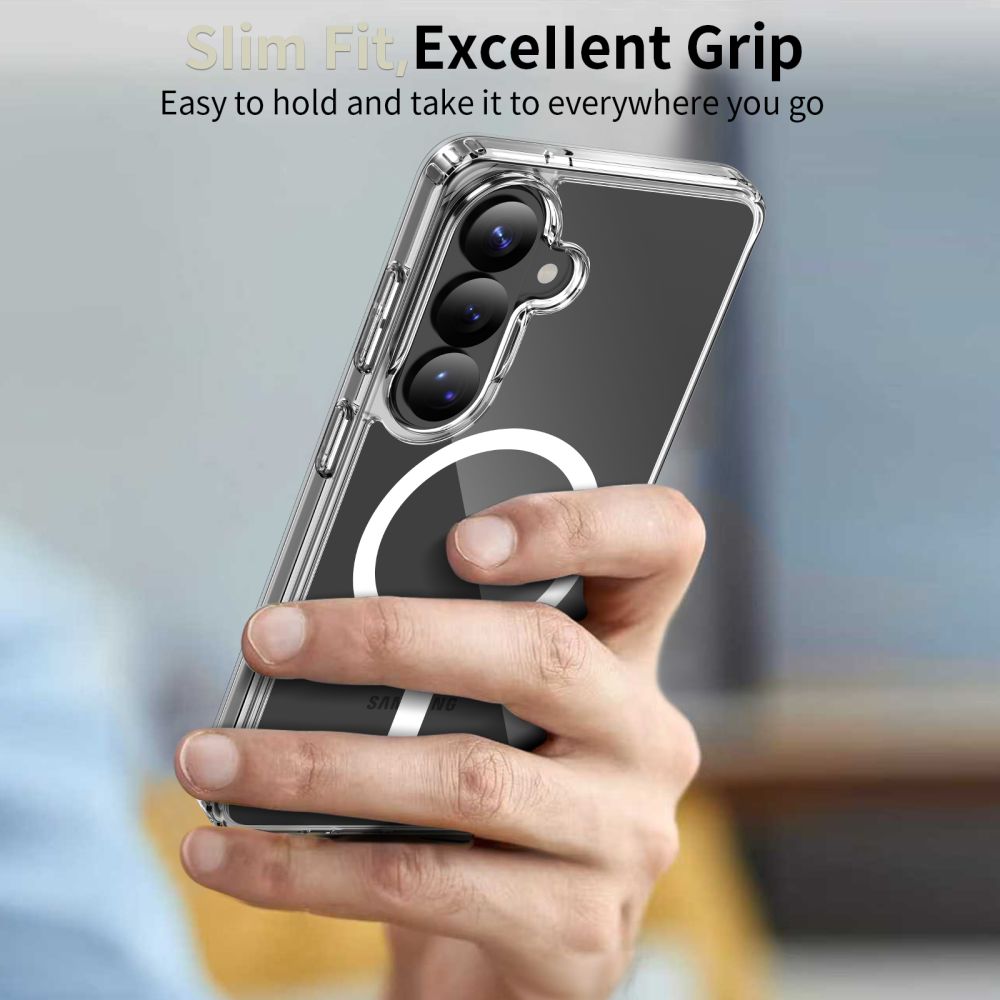 Tech-Protect FlexAir Hybrid MagSafe Dėklas, skirtas Samsung Galaxy S26+ – skaidrus -- Samsung Galaxy S26+