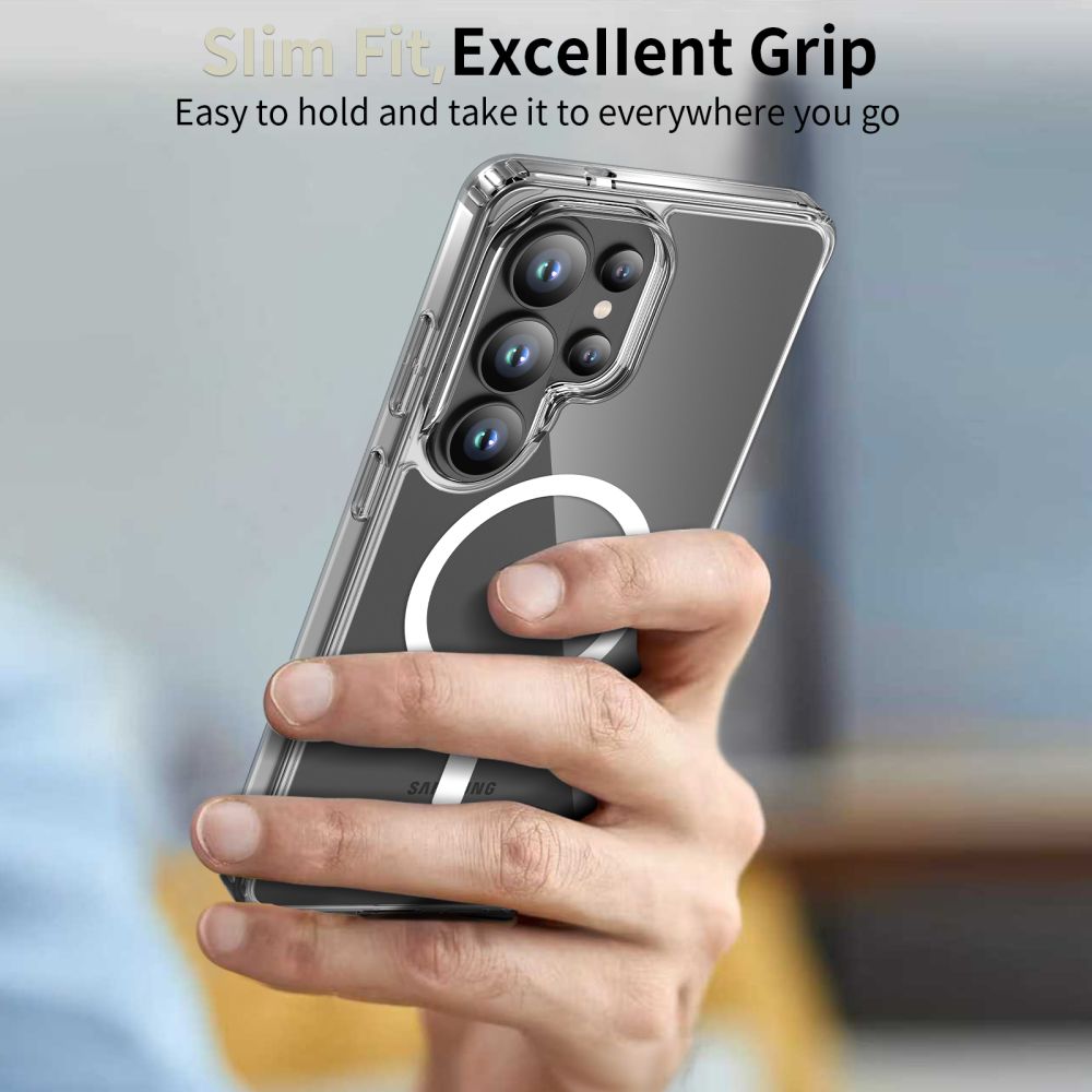Tech-Protect FlexAir Hybrid MagSafe Dėklas, skirtas Samsung Galaxy S26 Ultra – skaidrus -- Samsung Galaxy S26 Ultra