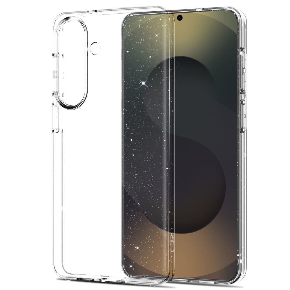 Tech-Protect FlexAir dėklas, skirtas Samsung Galaxy S26 – skaidrus ir blizgantis -- Samsung Galaxy S26