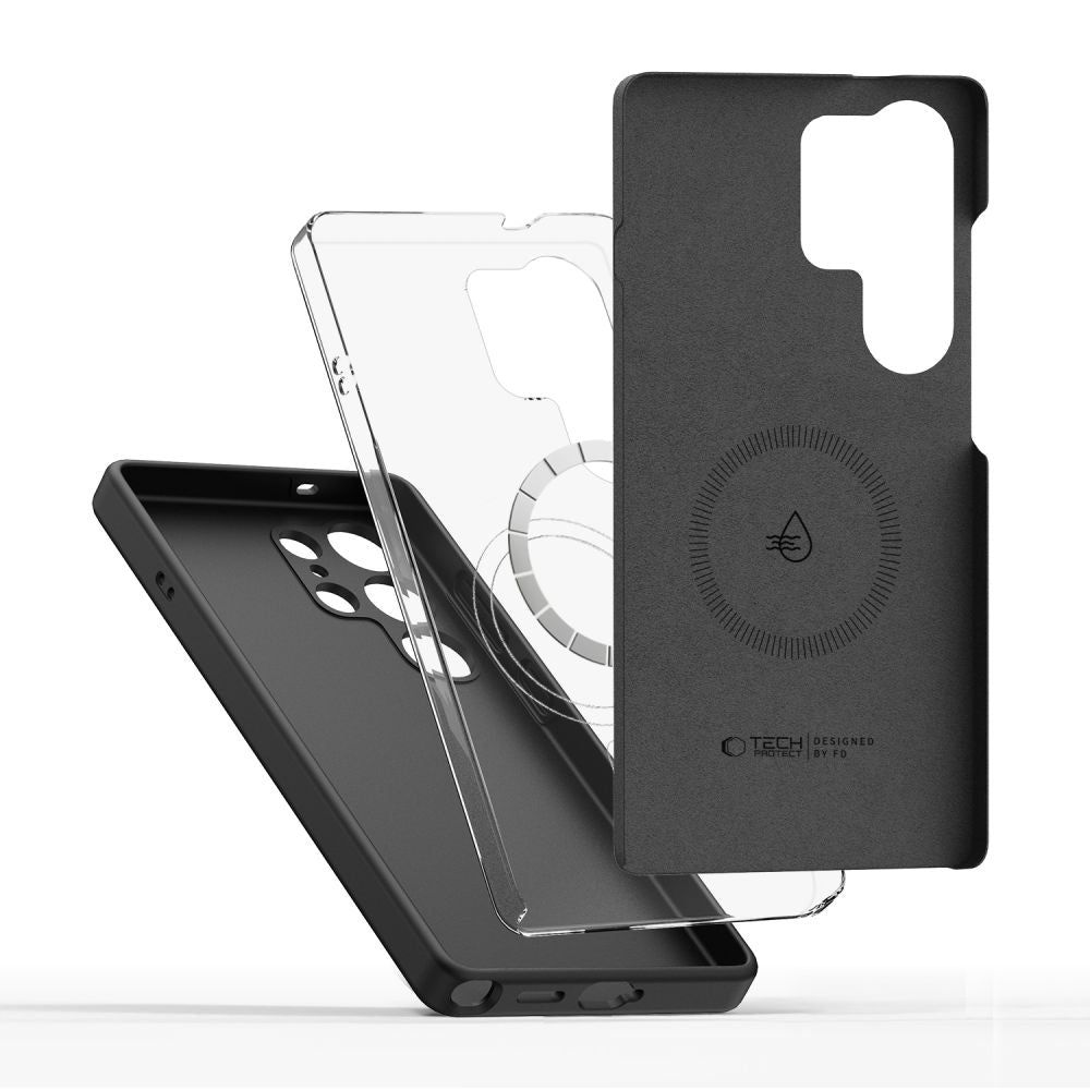 Tech-Protect silikoninis dėklas MagSafe Samsung Galaxy S26 Ultra - juodas -- Samsung Galaxy S26 Ultra
