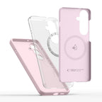 Tech-Protect silikoninis dėklas MagSafe Samsung Galaxy S26 - rožinis -- Samsung Galaxy S26