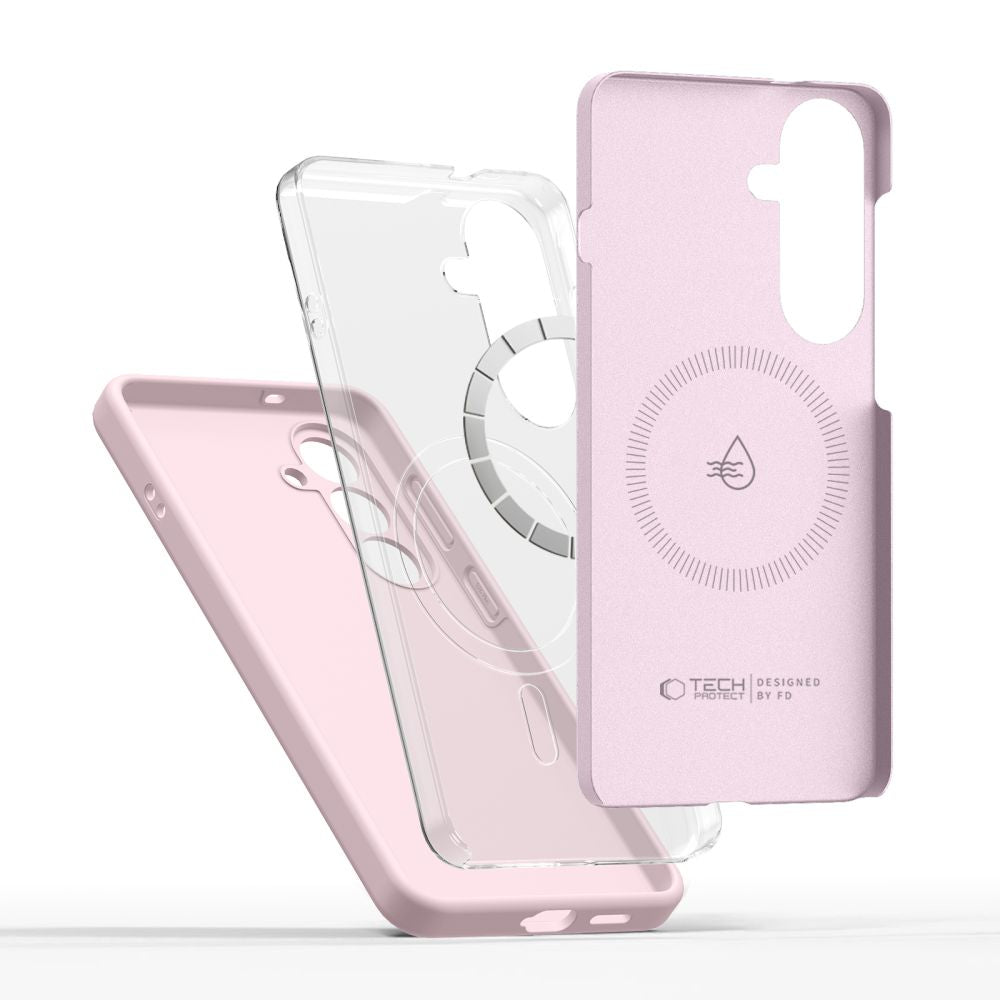 Tech-Protect silikoninis dėklas MagSafe Samsung Galaxy S26+ - rožinis -- Samsung Galaxy S26+