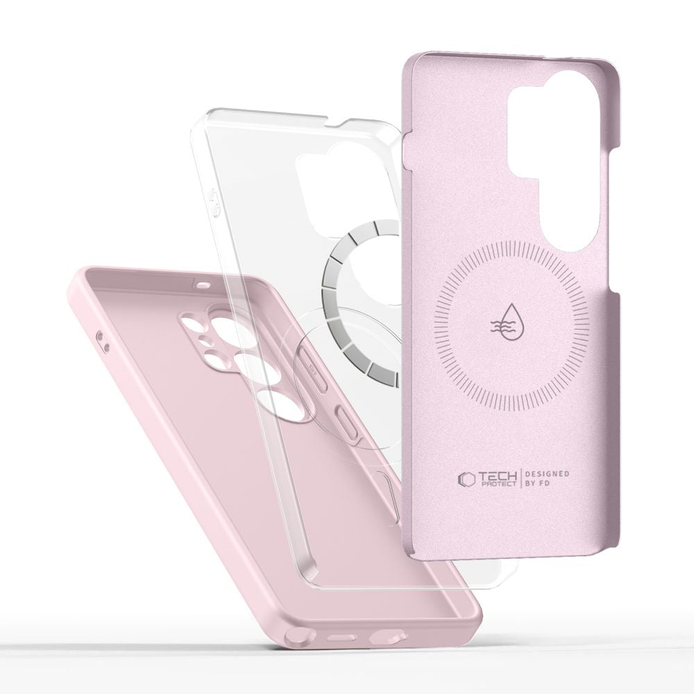 Tech-Protect silikoninis dėklas MagSafe Samsung Galaxy S26 Ultra - rožinis -- Samsung Galaxy S26 Ultra