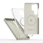 Tech-Protect silikoninis dėklas MagSafe Samsung Galaxy S26 Ultra - smėlio spalvos -- Samsung Galaxy S26 Ultra