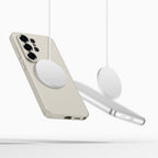 Tech-Protect silikoninis dėklas MagSafe Samsung Galaxy S26 Ultra - smėlio spalvos -- Samsung Galaxy S26 Ultra