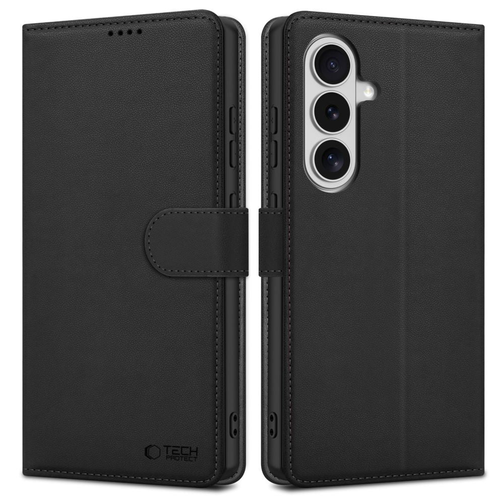Tech-Protect piniginės dėklas, skirtas Samsung Galaxy S26 – juodas -- Samsung Galaxy S26