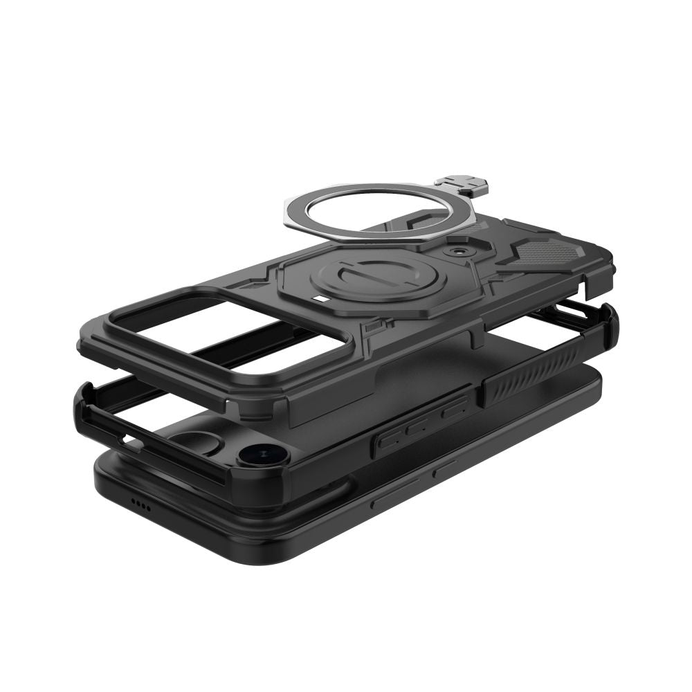 Tech-Protect TacticStand MagSafe dėklas, skirtas Xiaomi Poco F8 Ultra - juodas -- Xiaomi Poco F8 Ultra / Poco F8 Ultra