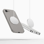 Tech-Protect Silikoninis MagSafe Dėklas, skirtas iPhone 16e / 17e - pilkas -- iPhone 16e / iPhone 17e
