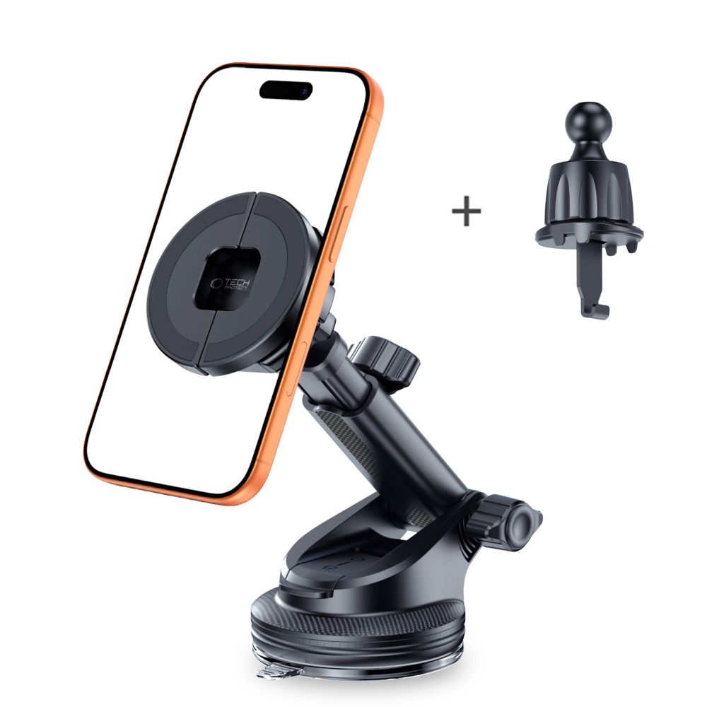 Tech-Protect automobilinis laikiklis N62 MagSafe, juodas -- Cell phone holders