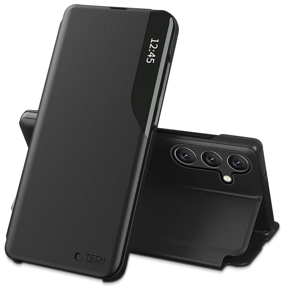 Tech-Protect Išmanusis Vew dėklas, skirtas Samsung Galaxy A57 5G - Black -- Samsung Galaxy A57 5G