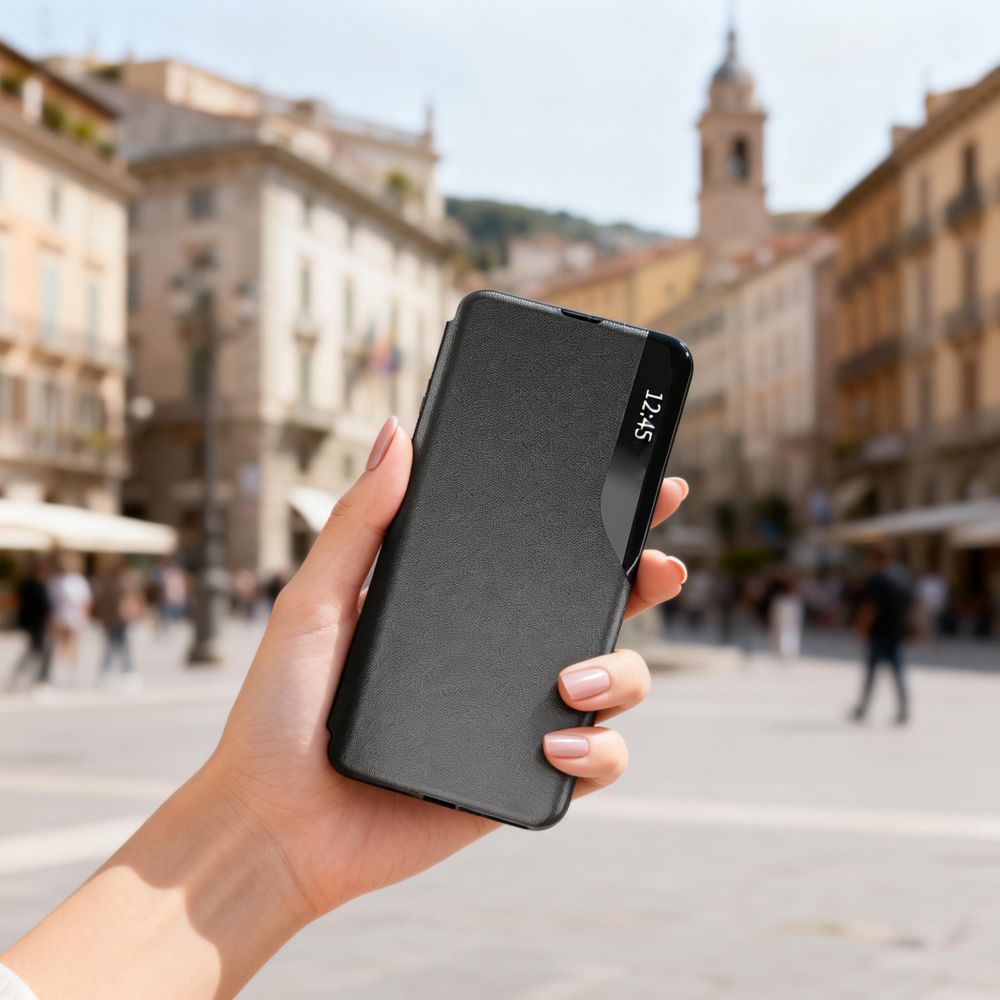 Tech-Protect Išmanusis Vew dėklas, skirtas Samsung Galaxy A57 5G - Black -- Samsung Galaxy A57 5G