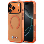 BMW M IML Metal Logos MagSafe dėklas iPhone 17 Pro Max - Pro oranžinis -- iPhone 17 Pro Max