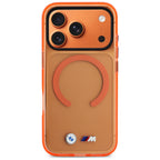 BMW M IML Metal Logos MagSafe dėklas iPhone 17 Pro Max - Pro oranžinis -- iPhone 17 Pro Max