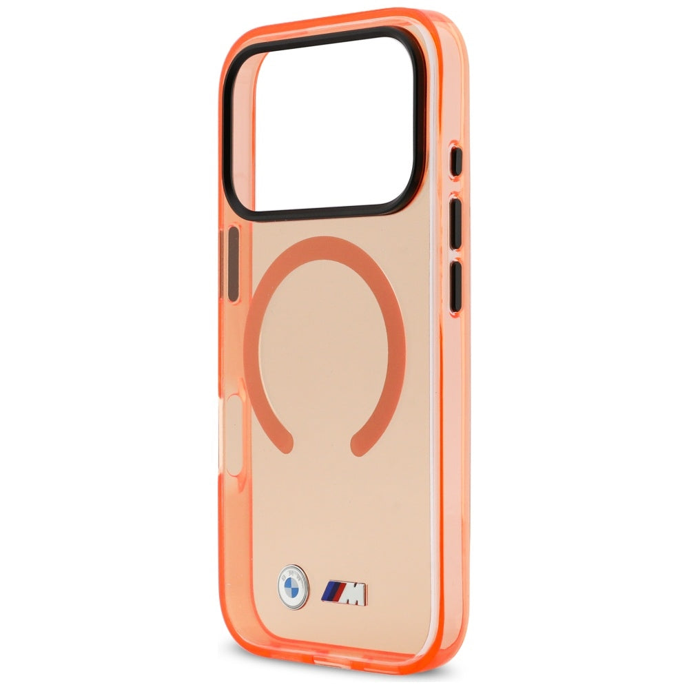 BMW M IML Metaliniai logotipai MagSafe Dėklas, skirtas iPhone 17 Pro - Pro Orange