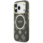 Guess IML Bijūnų taškas MagSafe Dėklas, skirtas iPhone 17 Pro - Black