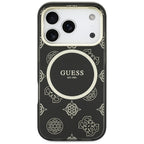 Guess IML Bijūnų taškas MagSafe Dėklas, skirtas iPhone 17 Pro - Black