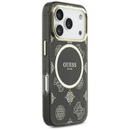 Guess IML Bijūnų taškas MagSafe Dėklas, skirtas iPhone 17 Pro - Black