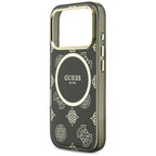 Guess IML Bijūnų taškas MagSafe Dėklas, skirtas iPhone 17 Pro - Black