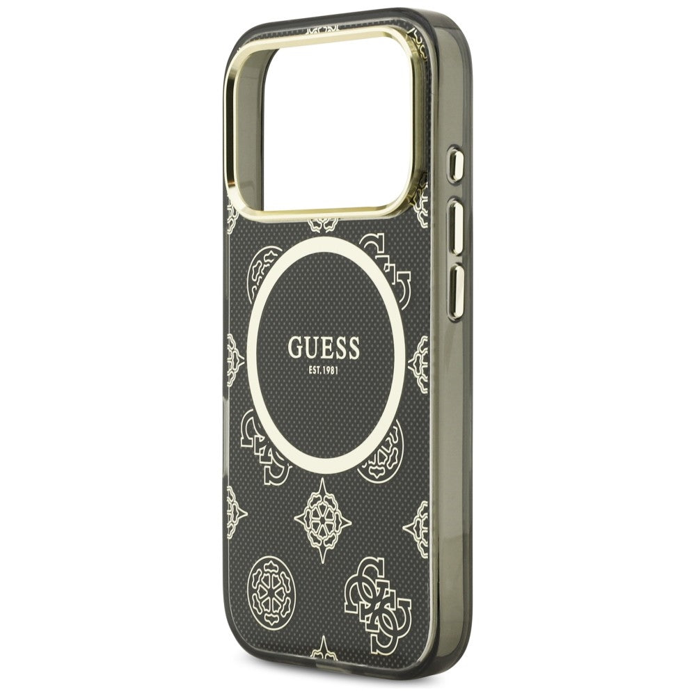 Guess IML Bijūnų taškas MagSafe Dėklas, skirtas iPhone 17 Pro - Black