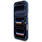 Guess IML Script Metal MagSafe Dėklas, skirtas iPhone 17 Pro - Blue