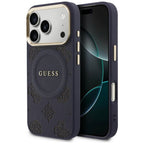 Guess Bijūnų karštas antspaudas MagSafe Dėklas, skirtas iPhone 17 Pro - Blue