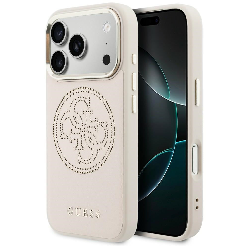 Guess Perforuotas 4G MagSafe Dėklas, skirtas iPhone 17 Pro Max - Pink
