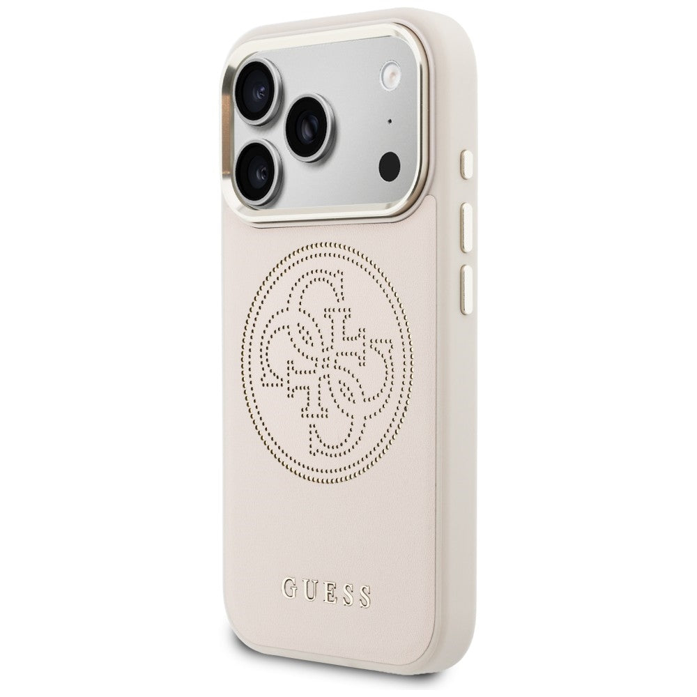 Guess Perforuotas 4G MagSafe Dėklas, skirtas iPhone 17 Pro Max - Pink