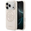 Guess Perforuotas 4G MagSafe Dėklas, skirtas iPhone 17 Pro - rožinis