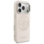 Guess Perforuotas 4G MagSafe Dėklas, skirtas iPhone 17 Pro - rožinis