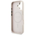 Guess Perforuotas 4G MagSafe Dėklas, skirtas iPhone 17 - rožinis