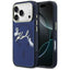 Karl Lagerfeld IML Choupettes Karl Script logotipas MagSafe Dėklas, skirtas iPhone 17 Pro Max - mėlynas -- iPhone 17 Pro Max