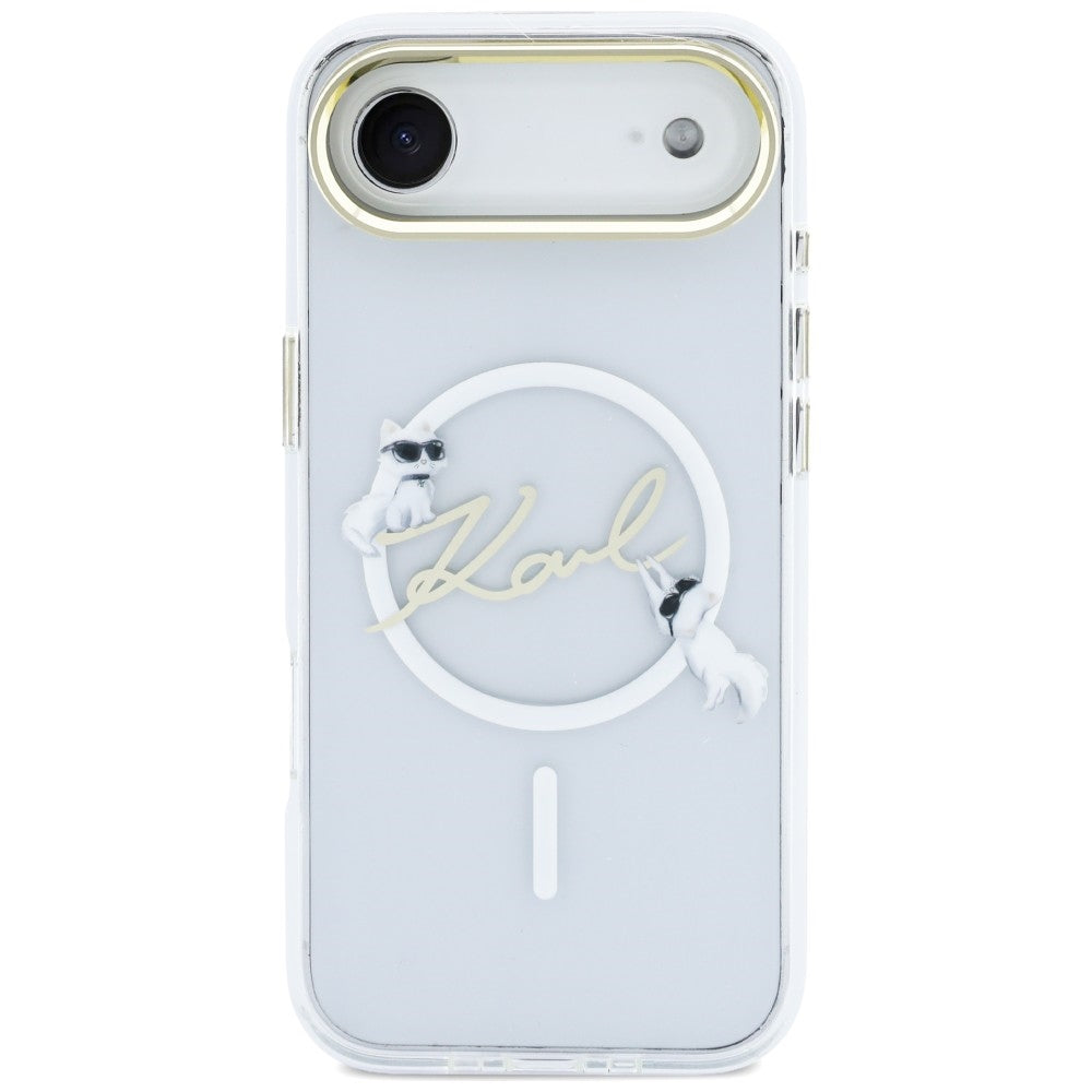 Karl Lagerfeld IML Choupettes Karl Script logotipas MagSafe iPhone Air Case – skaidrus -- Cell phone cases and covers