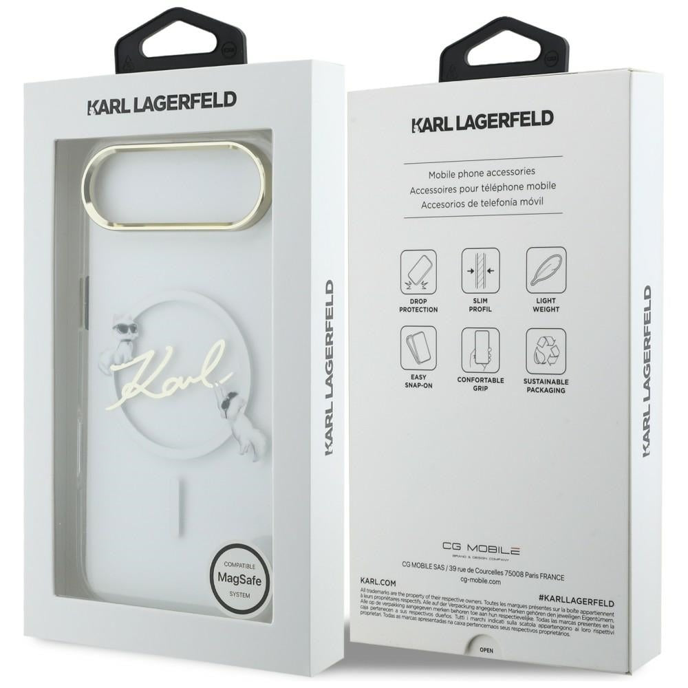 Karl Lagerfeld IML Choupettes Karl Script logotipas MagSafe iPhone Air Case – skaidrus -- Cell phone cases and covers