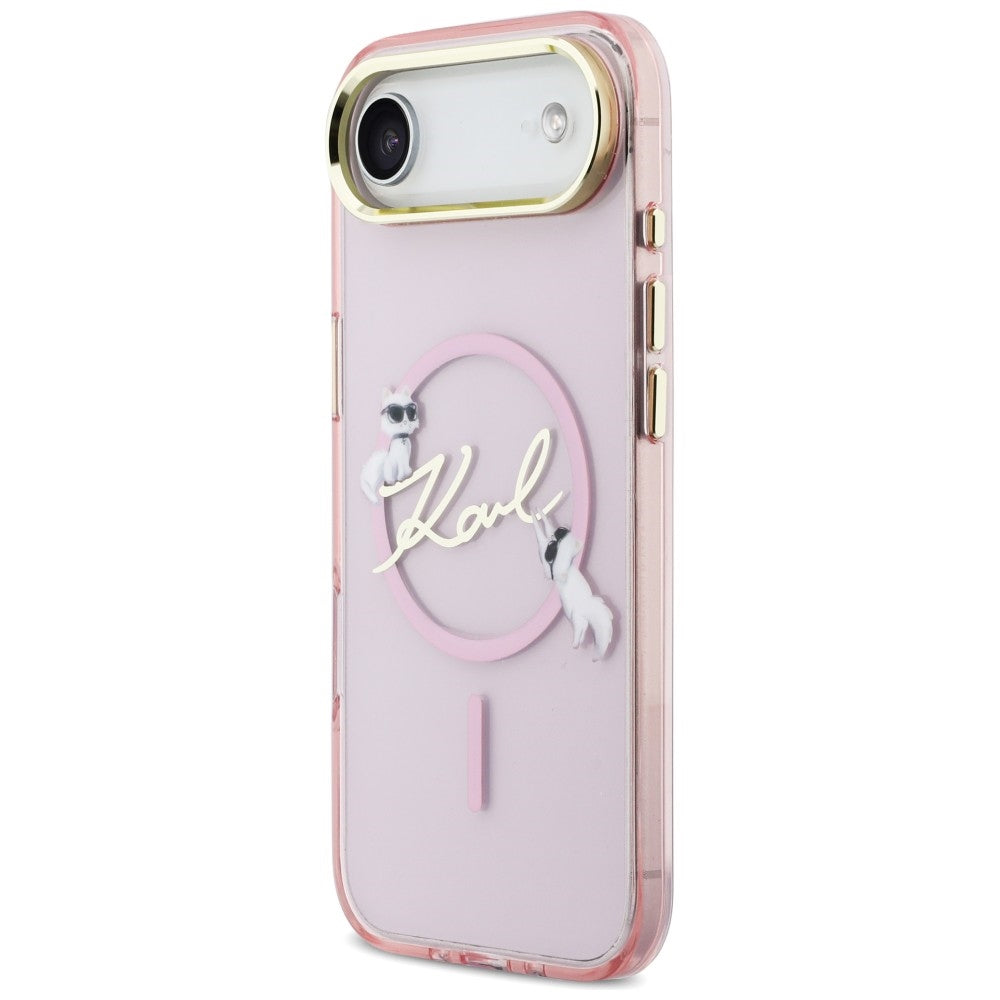 Karl Lagerfeld IML Choupettes Karl Script logotipas MagSafe iPhone Air Case – rožinė -- Cell phone cases and covers