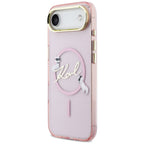 Karl Lagerfeld IML Choupettes Karl Script logotipas MagSafe iPhone Air Case – rožinė -- Cell phone cases and covers