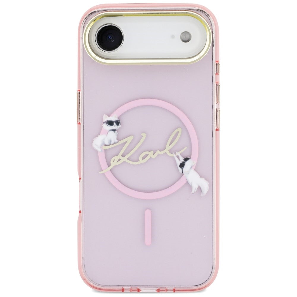 Karl Lagerfeld IML Choupettes Karl Script logotipas MagSafe iPhone Air Case – rožinė -- Cell phone cases and covers