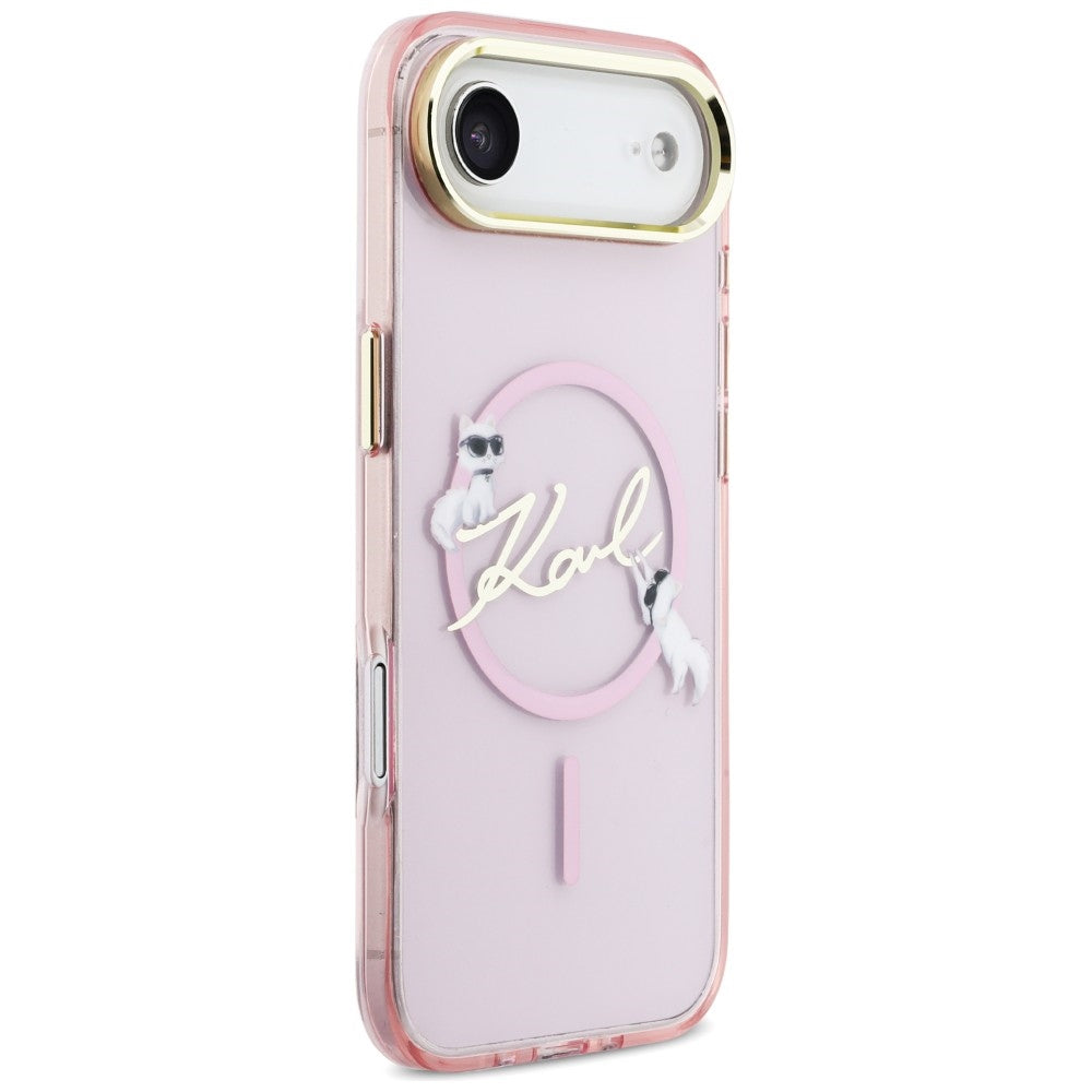 Karl Lagerfeld IML Choupettes Karl Script logotipas MagSafe iPhone Air Case – rožinė -- Cell phone cases and covers