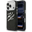 Karl Lagerfeld IML Glitter KL Diamond logotipo dėklas, skirtas iPhone 17 Pro - juodas