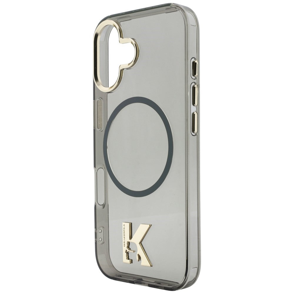 Karl Lagerfeld IML K galvos logotipas MagSafe Dėklas, skirtas iPhone 17 - juodas