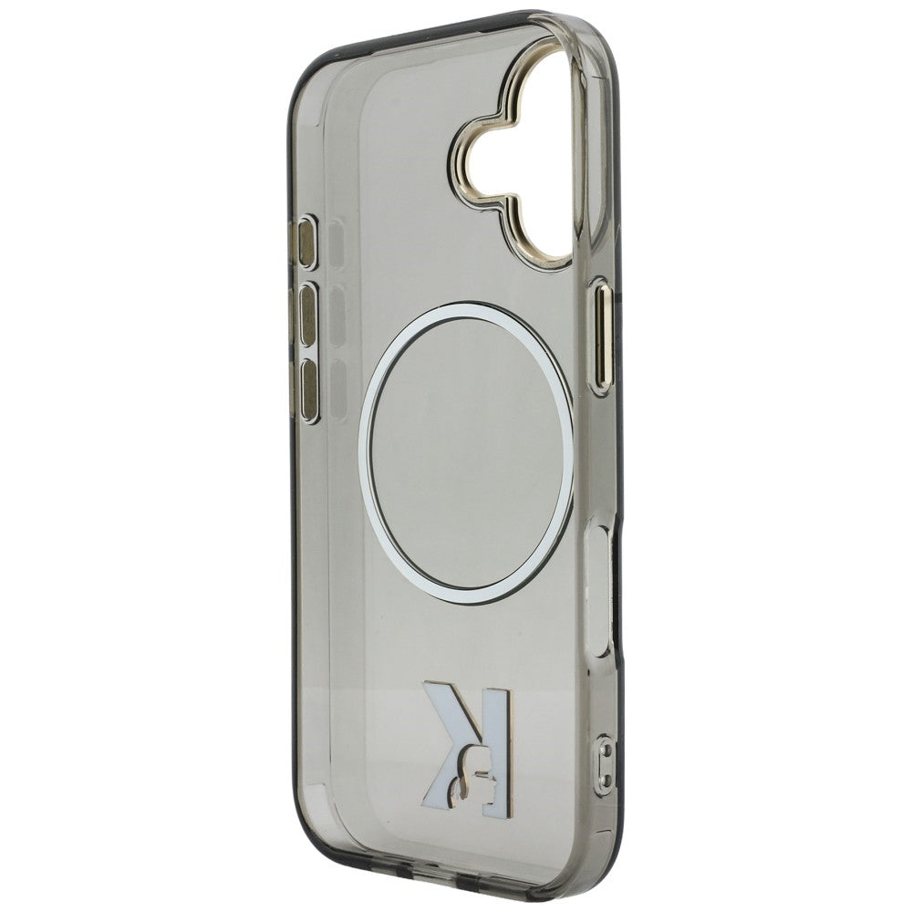 Karl Lagerfeld IML K galvos logotipas MagSafe Dėklas, skirtas iPhone 17 - juodas