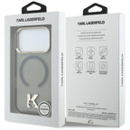Karl Lagerfeld IML K galvos logotipas MagSafe Dėklas, skirtas iPhone 17 Pro - juodas