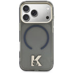 Karl Lagerfeld IML K galvos logotipas MagSafe Dėklas, skirtas iPhone 17 Pro Max - juodas