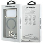 Karl Lagerfeld IML K galvos logotipas MagSafe Dėklas, skirtas iPhone 17 Pro Max - juodas