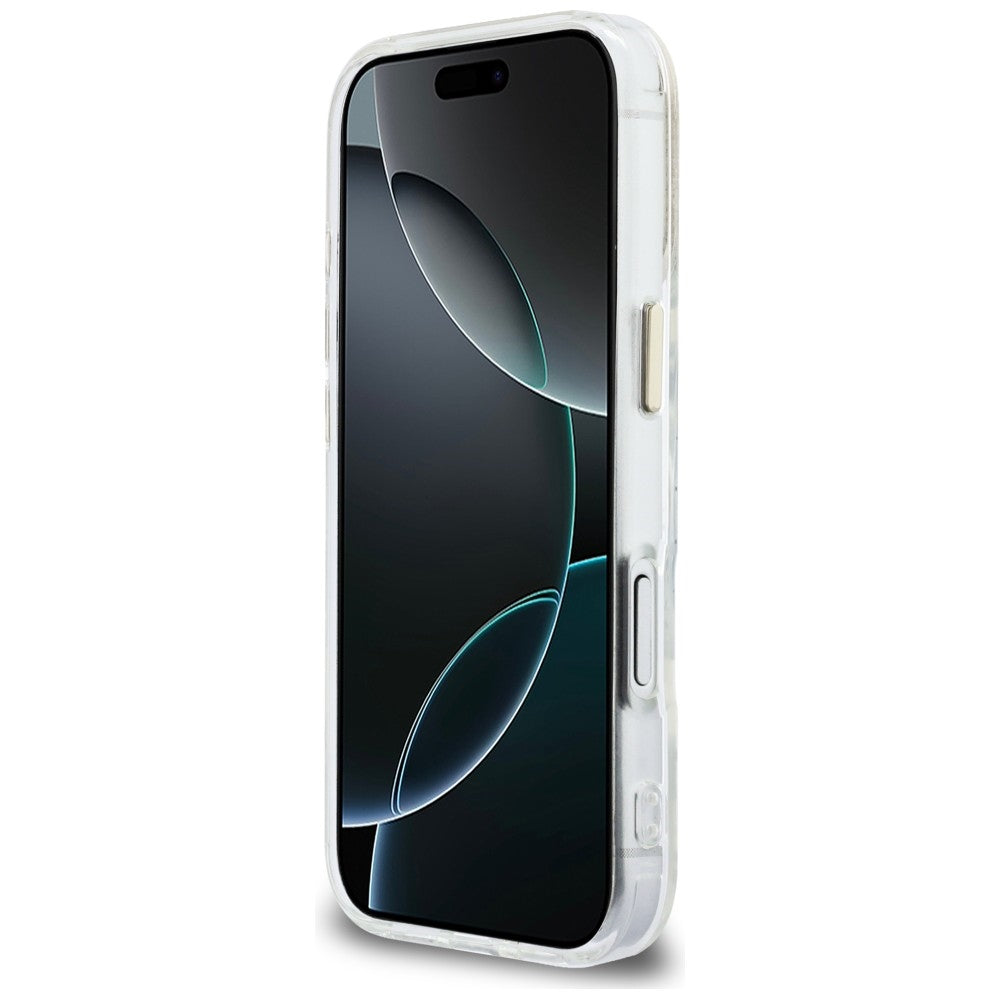 Karlo Lagerfeldo IML K galvos logotipas MagSafe Dėklas, skirtas iPhone 17 Pro – skaidrus