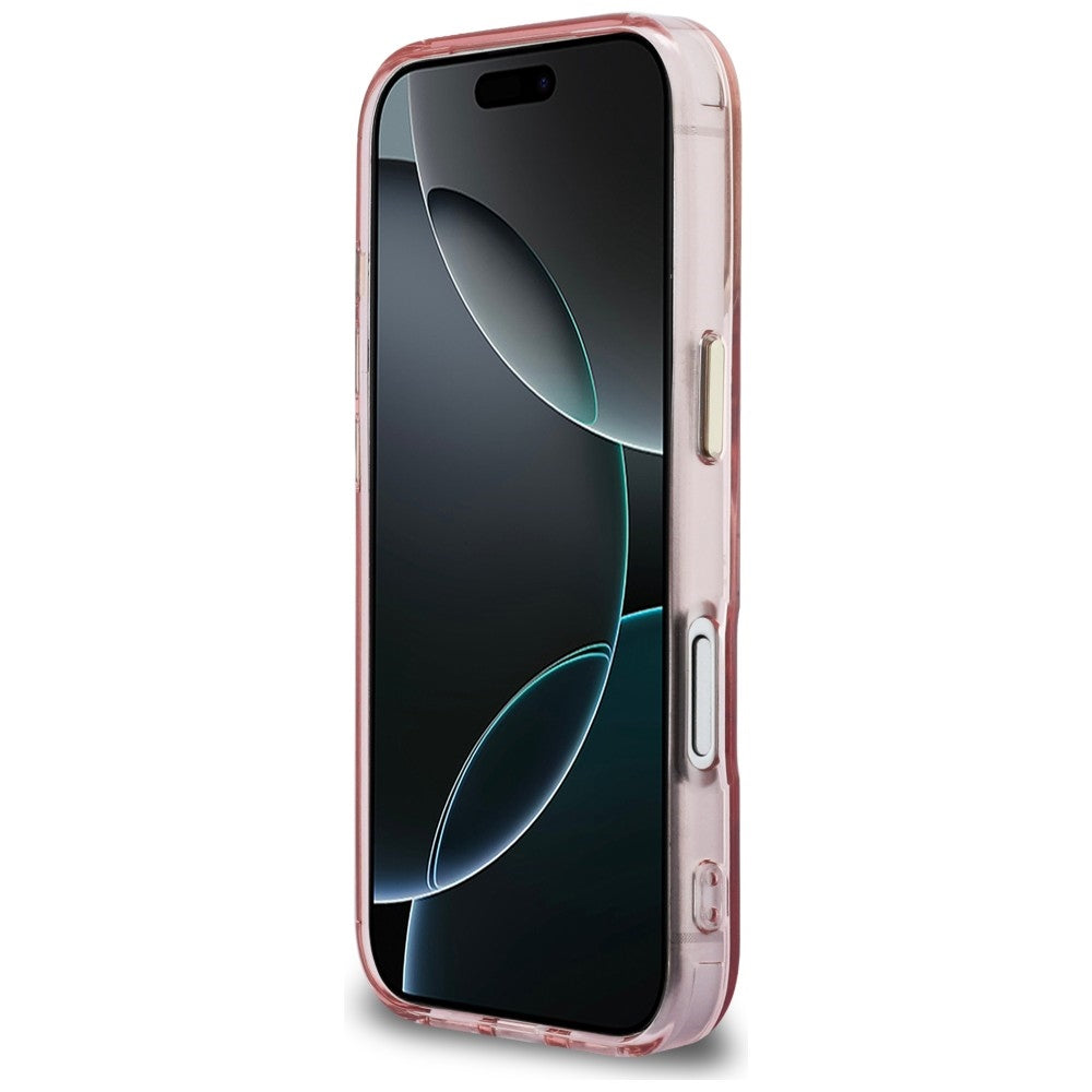 Karlo Lagerfeldo IML K galvos logotipas MagSafe Dėklas, skirtas iPhone 17 Pro – rožinis