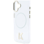 Karlo Lagerfeldo IML K galvos logotipas MagSafe Dėklas, skirtas iPhone 17 – skaidrus