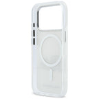 Karl Lagerfeld IML Karl & Choupette Peekaboo logotipas MagSafe Dėklas, skirtas iPhone 17 Pro - baltas